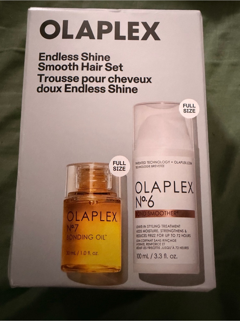 OLAPLEX No.6 Bond Smoother & No.7 Bonding Oil Duo — New in box